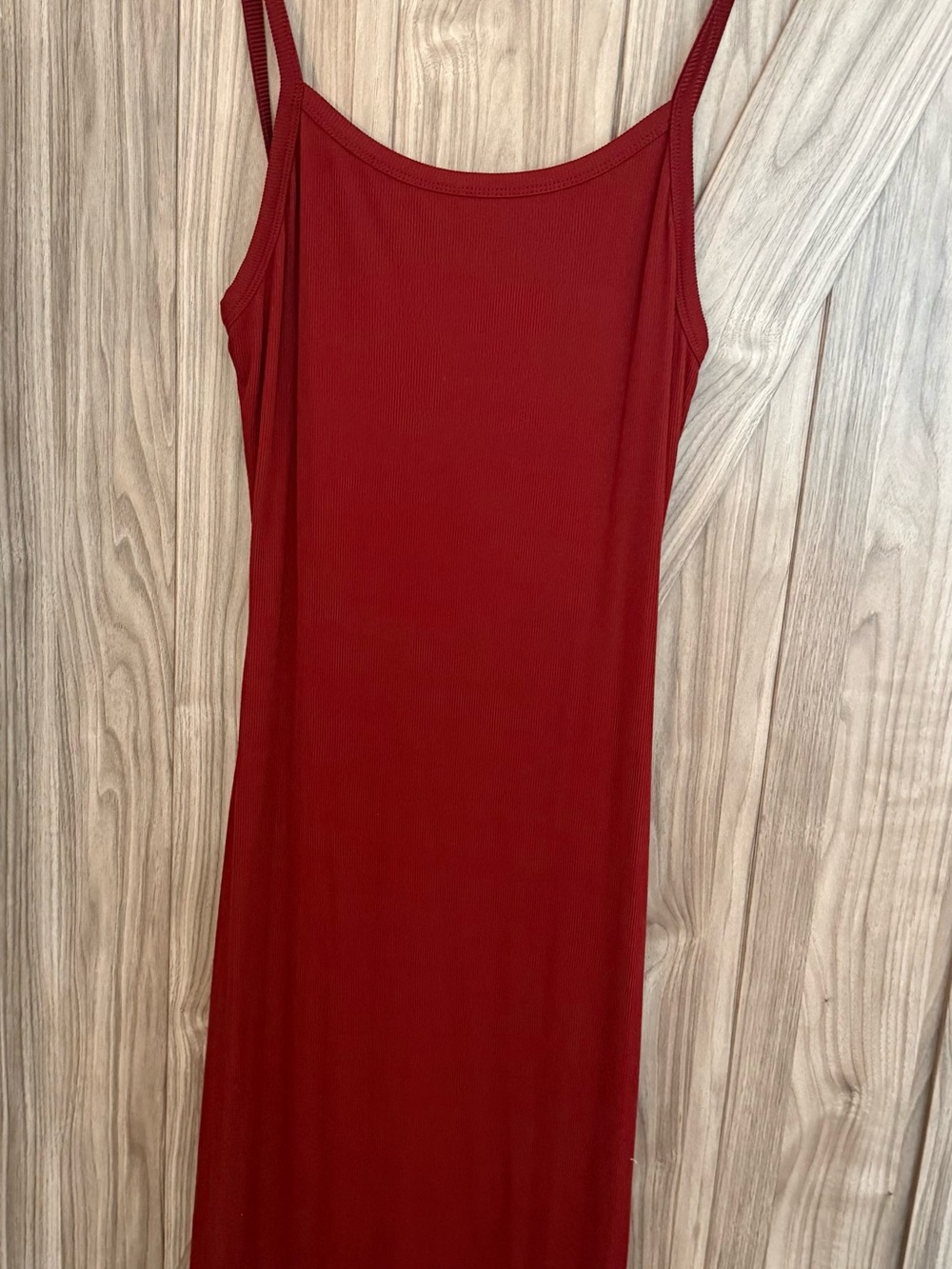 Women’s Spaghetti Strap Midi Dress - burgundy, XL - Picture 2 of 7